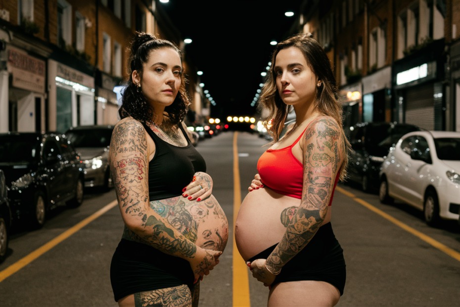 Pregnant Women with Tattoos