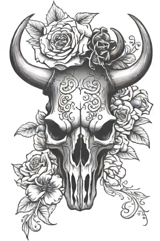 Meaning of Bull Skull Tattoo