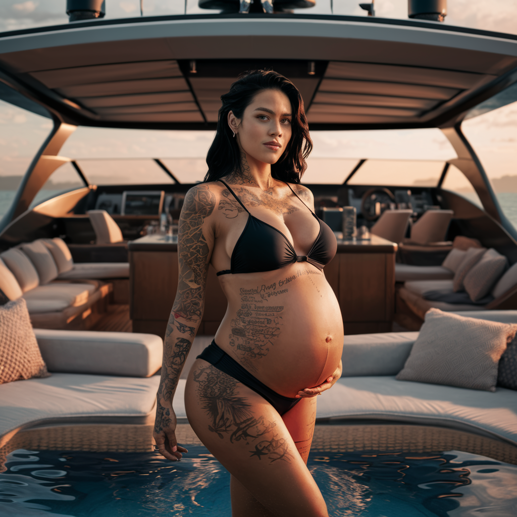 Pregnant Women with Tattoos