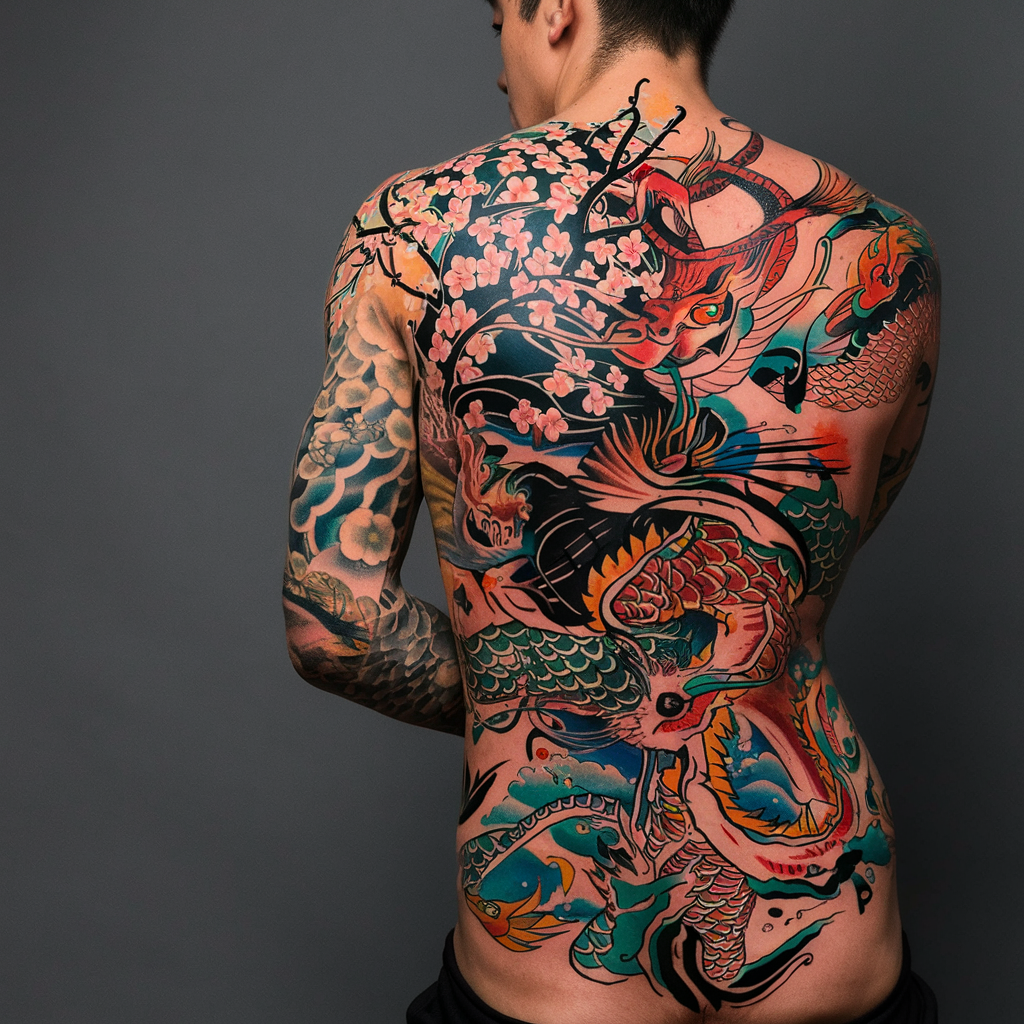 Japanese Backpiece Tattoos