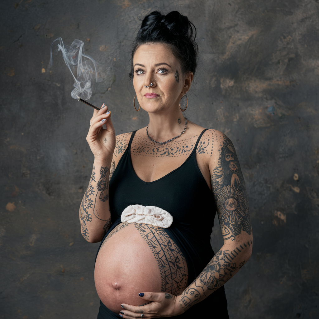 Pregnant Women with Tattoos