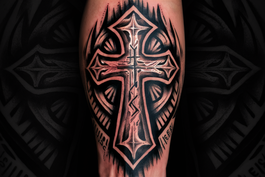 coptic cross tattoo