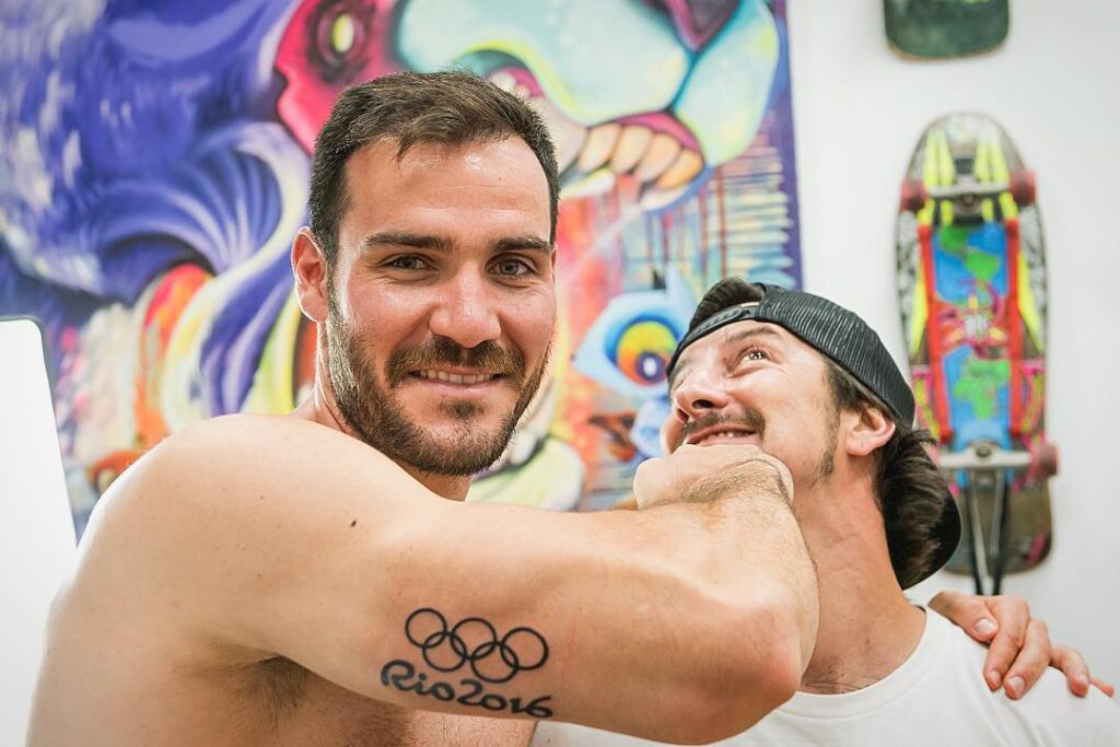 Saul Craviotto Olympic Rings Tattoos