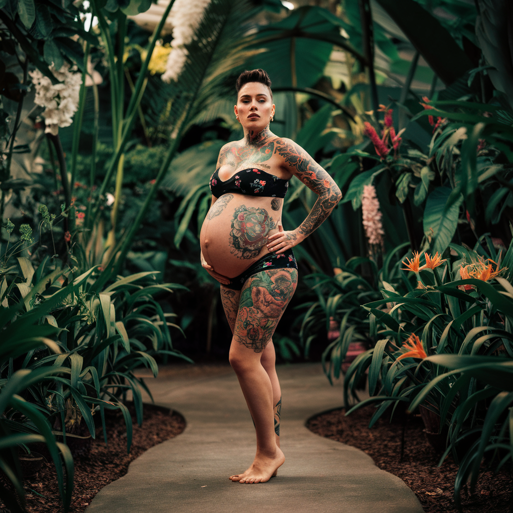 Pregnant Women with Tattoos