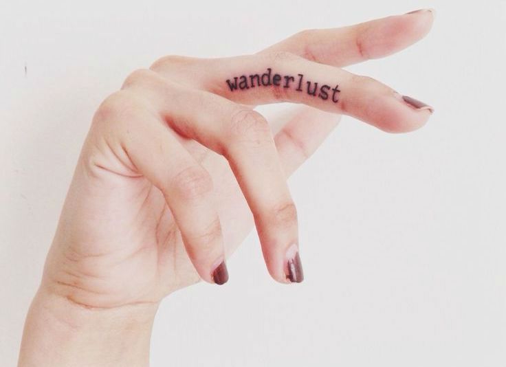 Inspirational Words and Phrases finger tattoo ideas